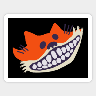 Grinning Fox with Big Teeth Magnet